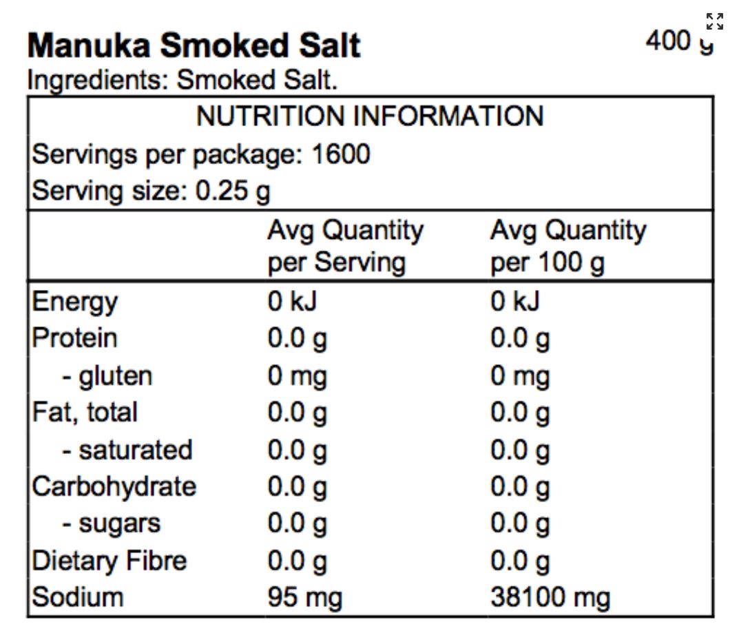 Manuka Smoked Sea Salt